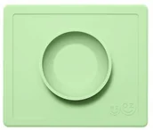 Miseczki i talerzyki dla dzieci - EZPZ ZIELONA pastelowa miseczka z podkładką 2w1 Happy Bowl EZ EUHBS001 - miniaturka - grafika 1