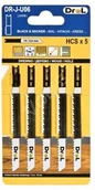 Piły ręczne - DREL Brzeszczoty do wyrzynarek DR-J-U06 75mmx 2,5mm 5szt Typ chwytu "U" - miniaturka - grafika 1