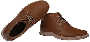 Clarks Trzewiki Milloy Top Tan Brązowe nieocieplane 41745 - Botki męskie - miniaturka - grafika 2