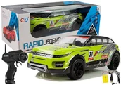 Zabawki zdalnie sterowane - Import LEANToys Zdalnie sterowane Autko Rajdowe 1:10 Zielone R/C 5113 - miniaturka - grafika 1