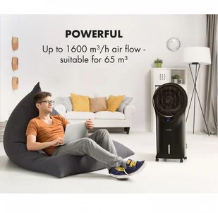 Klarstein Whirlwind 3-in-1 Klimatyzator wentylator schładzacz powietrza nawilżacz powietrza czarny ACO4-Whirlwind-B - Klimatory - miniaturka - grafika 2