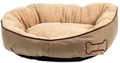 Legowiska dla psów - Karlie 516424 łóżko dla psa chipz okrągły, beżowy 516424 - miniaturka - grafika 1
