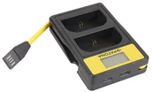 Ładowarki do aparatów dedykowane - Patona Immax Ładowarka Dual Fuji NP-W126 s LCD,USB - miniaturka - grafika 1