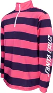 Bluzy dla chłopców - Santa Cruz bluza męska RUN UP 1/4 ZIP CREW Orchid Pink - miniaturka - grafika 1