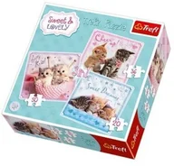 Puzzle - Trefl Puzzle 3w1 Słodkie kotki - miniaturka - grafika 1