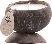 Świece - NoName świeca zapachowa Cool Coco 145 ml wegańska brązowo-biała twm_989937 - miniaturka - grafika 1