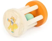 Grzechotki dla dzieci - Small Foot Small Foot baby 10657 grzechotka dla niemowląt wykonana z drewna z lisem Lex i clatującymi perłami wewnątrz, łatwa do trzymania za pomocą drewnianych patyczków - miniaturka - grafika 1