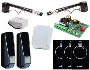 FAAC Zestaw siłowników do bramy dwuskrzydłowej 414 414 a - Napędy i siłowniki do bram - miniaturka - grafika 2