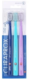 Curaprox Curaprox 1560 Soft szczoteczki do zębów 3 szt Dark Blue & Turquoise & Lila Soft Toothbrush) - Pozostałe kosmetyki - miniaturka - grafika 2