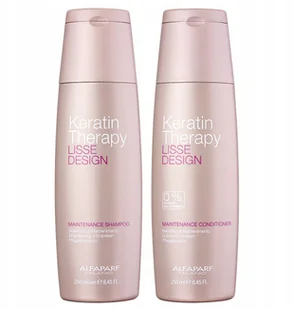 Alfaparf Lisse Design Keratin Szampon Zestaw Włosy - Zestawy kosmetyków damskich - miniaturka - grafika 3