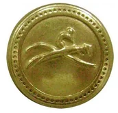 Akcesoria jeździeckie - Equi-theme Guzik do kurtki/fraka - Equi-Theme - złoty 988018001 - miniaturka - grafika 1