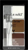 Akcesoria i kosmetyki do stylizacji brwi - Wet 'n' Wild Wet n Wild Ultimate Brow Kit Ash Brown, 1er Pack (1 X 2,5 G) E963 - miniaturka - grafika 1