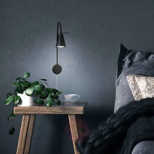 Briloner Kinkiet LED 2082 z elementem ściennym, czarny - Lampy ścienne - miniaturka - grafika 4