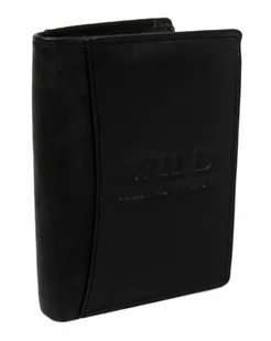 Wild Portfel Męski Skórzany Skóra Licowa Duży Pionowy Bez Zapięcia 5679 Pionowy I Poziomy Suwak - Portfele - miniaturka - grafika 3