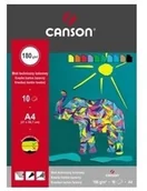 Szkolne artykuły papiernicze - Canson Blok techniczny kolorowy A4 185g 10ark sam) 100554873) - miniaturka - grafika 1