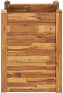 vidaXL Donica ogrodowa, 60x60x84 cm, lite drewno akacjowe - Donice - miniaturka - grafika 3