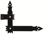 Zawiasy, okucia i inne akcesoria - Zawias kątowy M300 czarny lewy - miniaturka - grafika 1