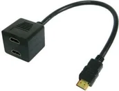 Rozgałęźniki - Techly Splitter 2x HDMI ICOC HDMI-F-002 ICOC-HDMI-F-002 - miniaturka - grafika 1
