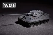 Kolekcjonerskie modele pojazdów - Trumpeter Niemiecki czołg ciężki PzKpfW VI King Tiger (wieża Porsche) z działem 105mm kWh L68 07161 - miniaturka - grafika 1