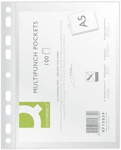 Q-Connect Koszulki na dokumenty , PP, A5, groszkowe, 100szt. KF15634 - Koszulki na dokumenty - miniaturka - grafika 6