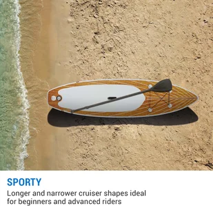 Capital Sports Capital Sports Downwind Cruiser 9.8, nadmuchiwana deska do wiosłowania na stojąco, kompletny zestaw WTR1-Downwind9.8 - Deski SUP i akcesoria - miniaturka - grafika 4