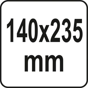 YATO SZCZOTKA GUMOWA DO FAKTUR 140 X 235 MM YT-51973 - Narzędzia murarskie - miniaturka - grafika 5