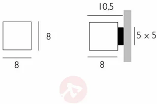 Nieoślepiająca lampa ścienna CUBE - Lampy ścienne - miniaturka - grafika 3