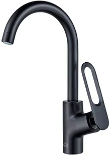 Laveo " Bateria zlewozmywakowa z wylewką ""U"" TIERRA BAJ_768D czarna" - Baterie kuchenne - miniaturka - grafika 4