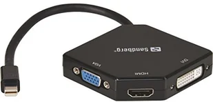 Sandberg Adapter AV MiniDP>HDMI+DVI+VGA 509-12 509-12 - Akcesoria do tabletów i e-booków - miniaturka - grafika 2
