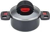 Rondle - Brunner akcesoria kempingowe artykuł Ballarini Click & Cook 16 cm garnków ze szklaną pokrywką, 310/885 81250D.16 - miniaturka - grafika 1
