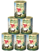 Mokra karma dla psów - Dehner Best Nature karma dla psa, dorosłe bydło i indyk z marchewką 6x400g - miniaturka - grafika 1