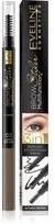 Eveline Brow Multifunction Styler 3w1 multifunkcyjna kredka do brwi nr 01 Dark Brown 1szt - Akcesoria i kosmetyki do stylizacji brwi - miniaturka - grafika 4