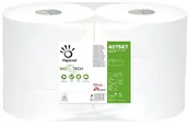 Papier toaletowy - Papernet 407567 papier toaletowy BioTech Maxi Jumbo, masa celulozowa bielona Pure, tłoczenie Micro, biały (Pack 6) 407567 - miniaturka - grafika 1