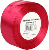 Pasmanteria - Brewis Wstążka dekoracyjna satynowa 38mm/32m różowa 72 - miniaturka - grafika 1