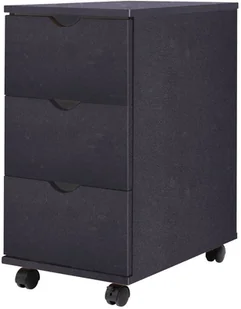 vidaXL Szafka z szufladami 33 x 45 x 60 cm czarna 245726 - Szafy biurowe - miniaturka - grafika 3