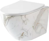 Miski WC - Rea Misa WC podwieszana Carlos Flat Lava Mat - miniaturka - grafika 1