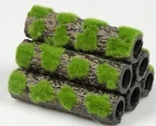 Dekoracje do akwarium - Aqua Nova rurki z mchem Kryjówka dla krewetek - miniaturka - grafika 1