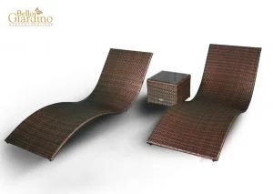 Bello Giardino Leżaki ogrodowe z czarnego technorattanu LO.004.003 - Leżaki ogrodowe - miniaturka - grafika 3