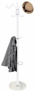 Wieszak na ubrania 174cm stojak podłogowy marmur biały HA2033 - Wieszaki i stojaki - miniaturka - grafika 2