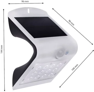 Milagro Biała Lampka Solarna Butterfly 1,5 W IP65 EKO8817 - Lampy ogrodowe - miniaturka - grafika 5