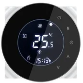 Systemy inteligentnych domów - Termostat iQtech SmartLife GBLW-B WiFi termostat pro podlahové vytápění IQTGBLW-B) Czarny - miniaturka - grafika 1