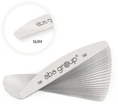 Pozostałe akcesoria kosmetyczne - ABA GROUP 50xSLIM - Cienki pilnik do paznokci  PÓŁKSIĘŻYC 100/180 szary -Aba Group 10484-uniw - miniaturka - grafika 1