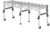 Pozostałe wyposażenie warsztatu - AJ Kompaktowy przenośnik rolkowy o szer. 600mm Nośność: 200kg 25901 - miniaturka - grafika 1