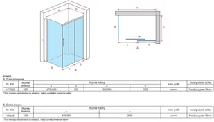 Atrium Rimini 120x100 HP0312+HS100 - Kabiny prysznicowe - miniaturka - grafika 8