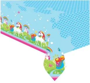 AMSCAN Obrus foliowy Jednorożec 120 x 180 cm - Pozostałe akcesoria dla plastyków - miniaturka - grafika 2
