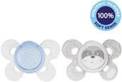 Smoczki uspokajające - Chicco smoczek Physio Comfort silikonowy chłopiec kropki/szop 2 szt. 0 6 m - miniaturka - grafika 1