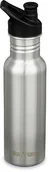 Shakery i bidony sportowe - Klean Kanteen Klean Kanteen Classic Narrow Bottle 532ml with Sport Cap, srebrny  2022 Bidony 1008431 - miniaturka - grafika 1