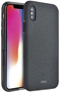 UNIQ UNIQ etui Lithos iPhone Xs Max czarny /charcoal black UNIQ191BLK - Etui i futerały do telefonów - miniaturka - grafika 2