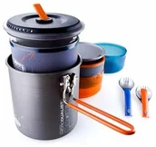 Kuchnia turystyczne i akcesoria - GSI Outdoors Zestaw naczyń turystycznych OUTDOOR HALULITE MICRODUALIST - miniaturka - grafika 1