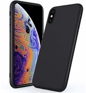 Etui i futerały do telefonów - TheSmartGuard TheSmartGuard Etui ochronne kompatybilne z iPhone XS/X / 10 etui z silikonu w kolorze czarnym matowym (matowa czarna) bardzo wytrzymałe etui ochronne TPU (5,8 cala) T-01232-Ven - miniaturka - grafika 1